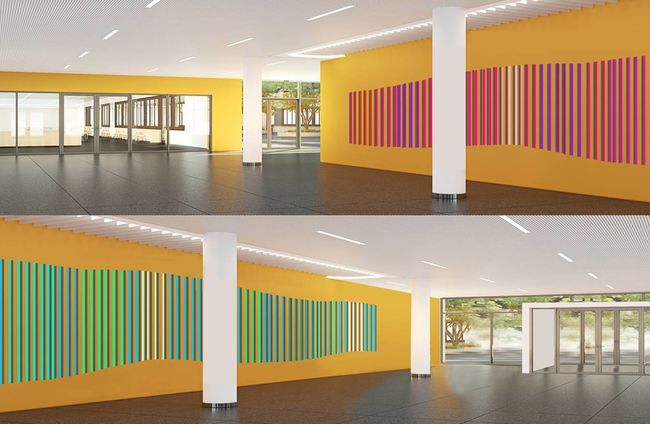 Kunst + Bau Wettbewerb für den Neubau der FHöV NRW Standort Köln in Auftrag der aurelis Asset GmbH © Entwurf Regina Kochs
