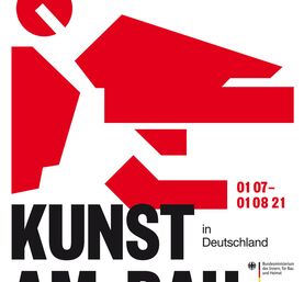 Plakat 70 Jahre Kunst am Bau, DL-Rostock
