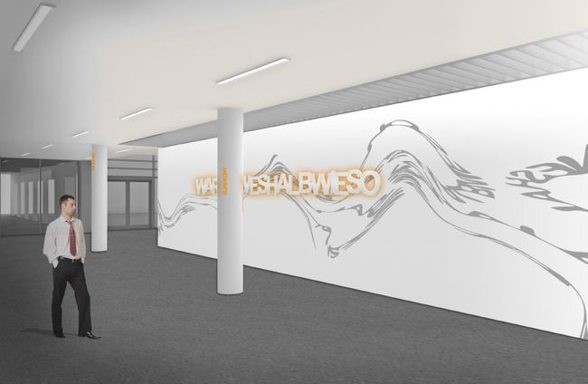 Kunst + Bau Wettbewerb für den Neubau der FHöV NRW Standort Köln in Auftrag der aurelis Asset GmbH © Entwurf Babak Saed
